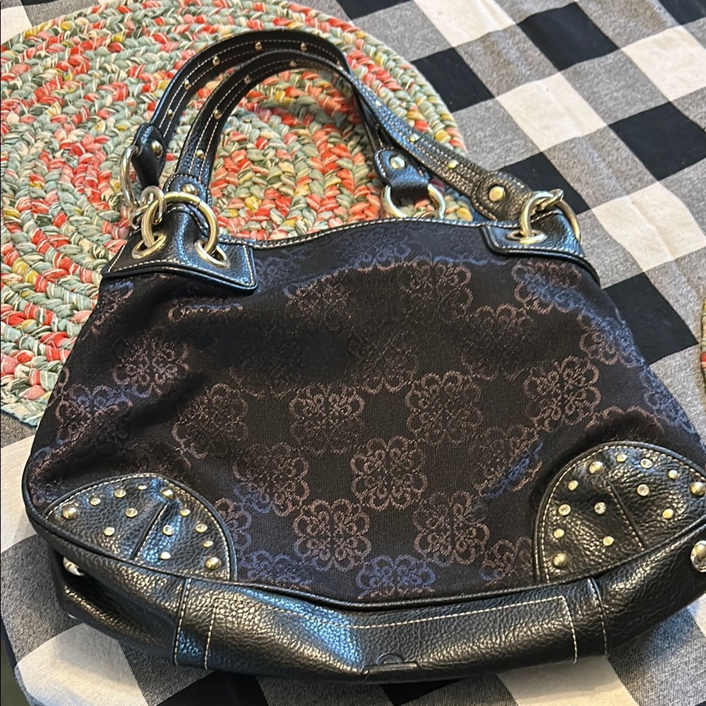 Kathy Van Zeeland black with gold hardware